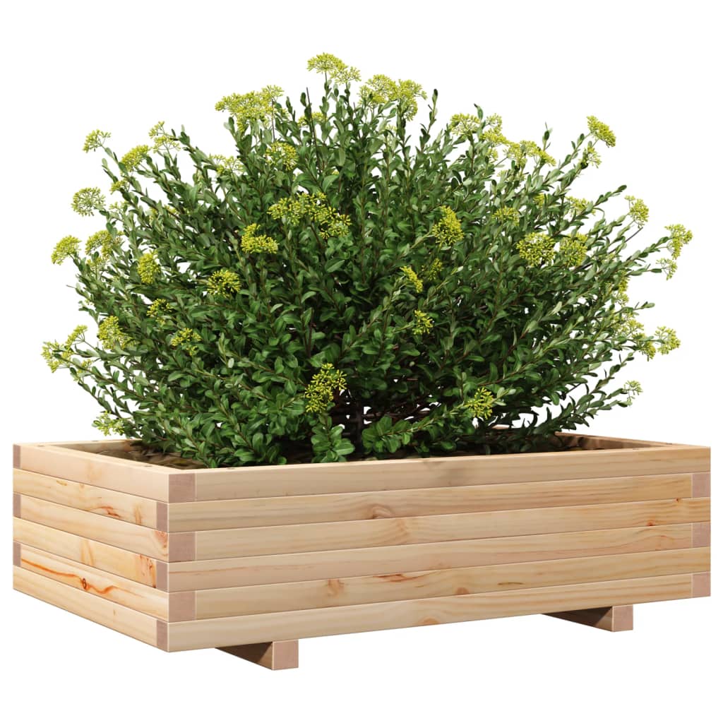 vidaXL Garden Planter 90x60x26,5 cm Solid Wood Pine