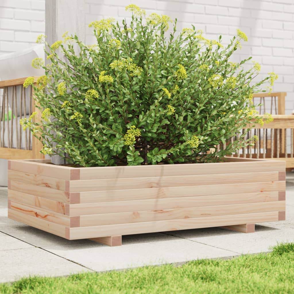 vidaXL Garden Planter 90x60x26,5 cm Solid Wood Pine