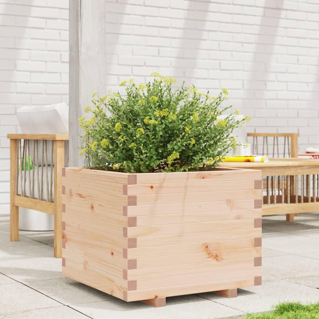 vidaXL Garden Planter 60x60x49.5 cm Solid Wood Pine