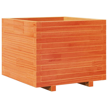 vidaXL Garden Planter Wax Brown 60x60x49,5 cm Solid Wood Pine