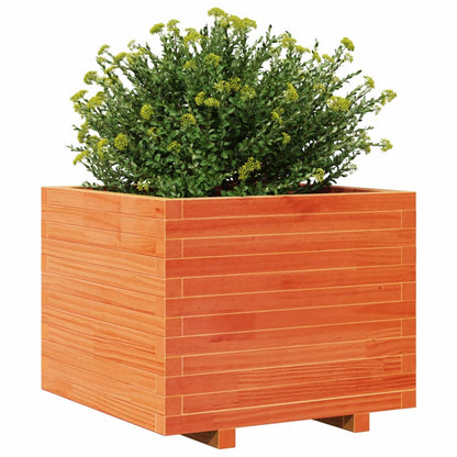 vidaXL Garden Planter Wax Brown 60x60x49,5 cm Solid Wood Pine