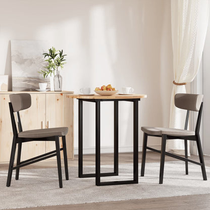 vidaXL Table Top Round Ø70x2 cm Solid Wood Acacia