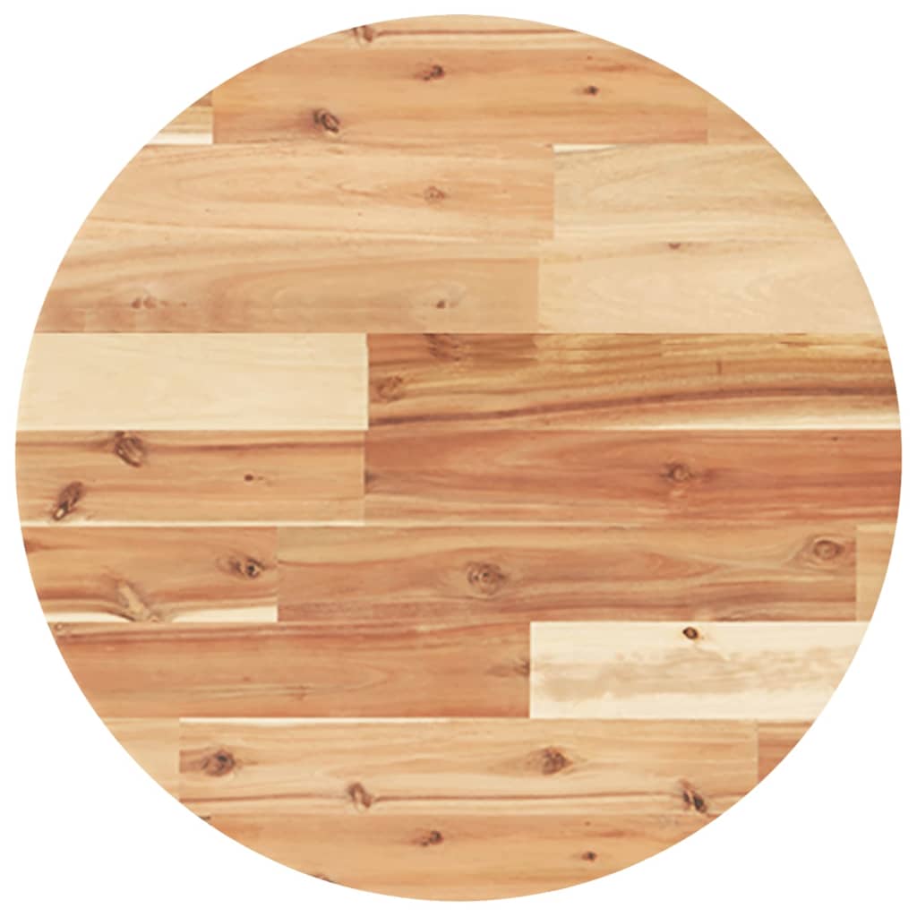 vidaXL Table Top Round Ø50x2 cm Solid Wood Acacia