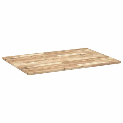 vidaXL Table Top Rectangular 80x70x2 cm Solid Wood Acacia