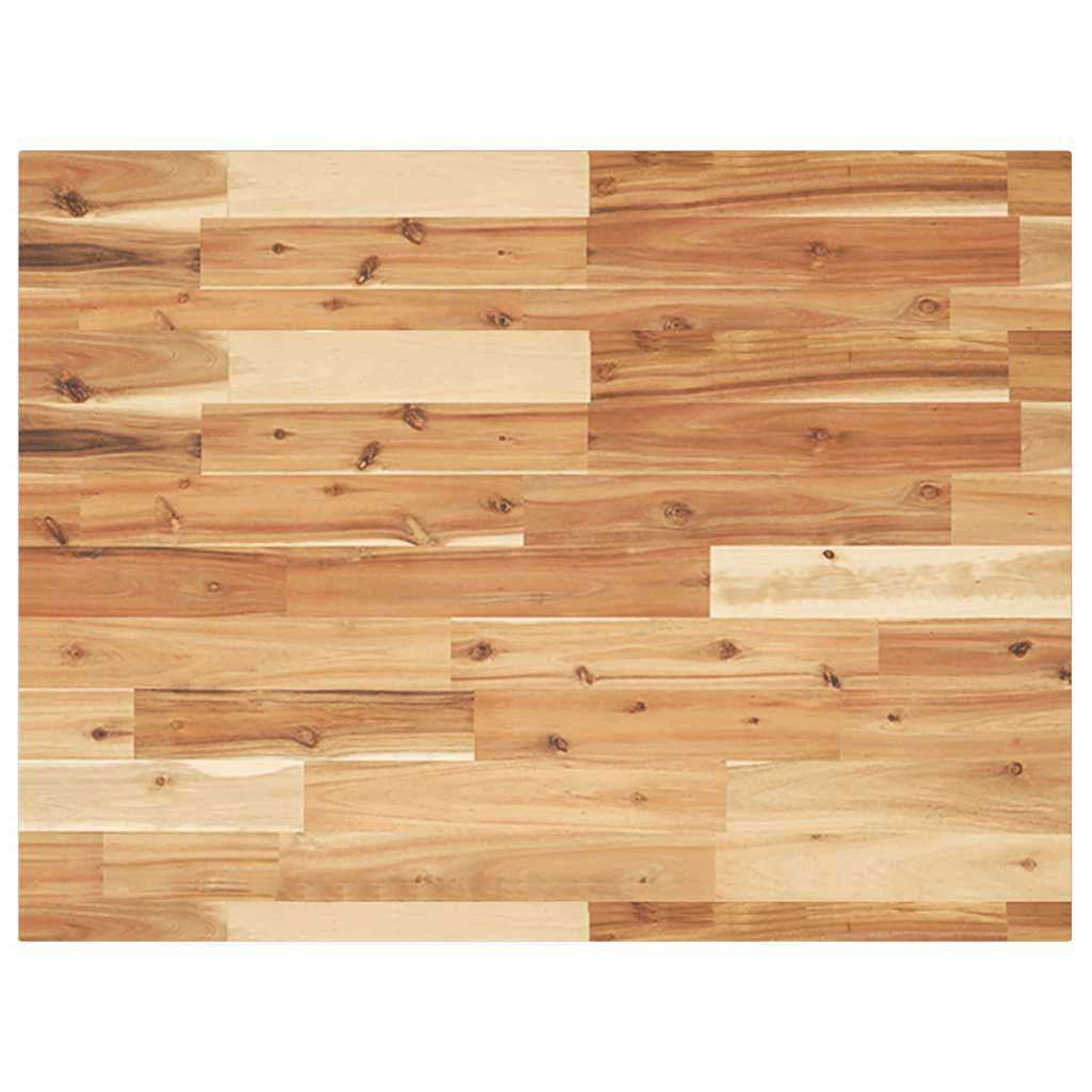 vidaXL Table Top Rectangular 80x60x2 cm Solid Wood Acacia