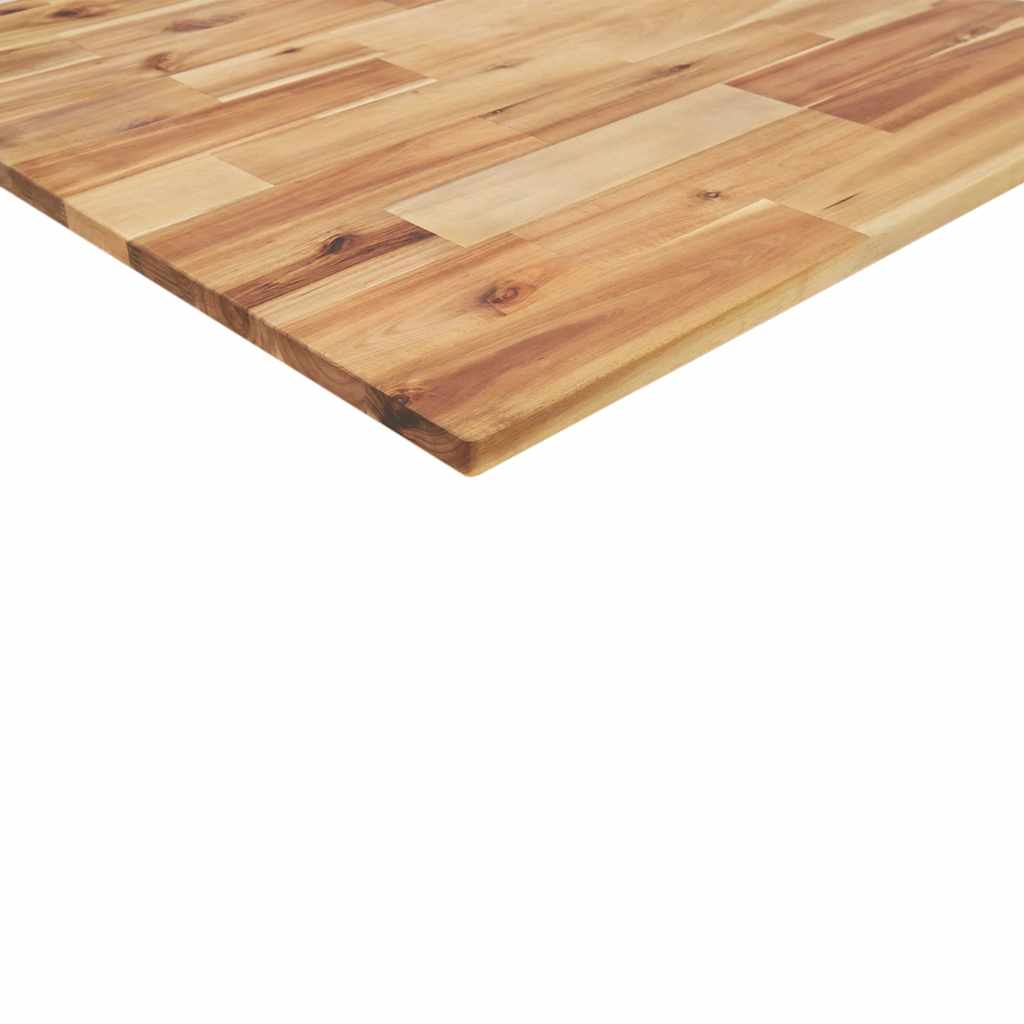 vidaXL Table Top Rectangular 100x80x2 cm Solid Wood Acacia