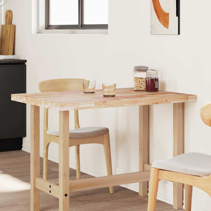 vidaXL Table Top Rectangular 100x80x4 cm Solid Wood Acacia