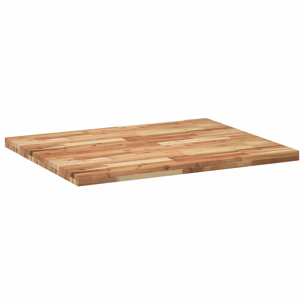vidaXL Table Top Rectangular 100x80x4 cm Solid Wood Acacia