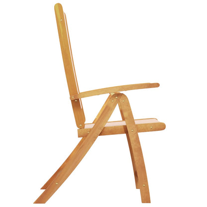 vidaXL Folding Garden Chair | Set of 2 | Cream