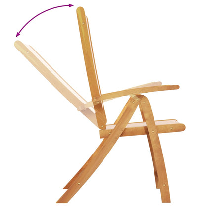 vidaXL Folding Garden Chair | Set of 2 | Cream
