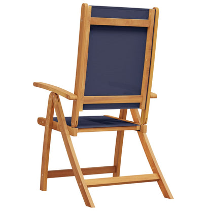 vidaXL Folding Garden Chairs 2 pcs Solid Wood Acacia and Textilene