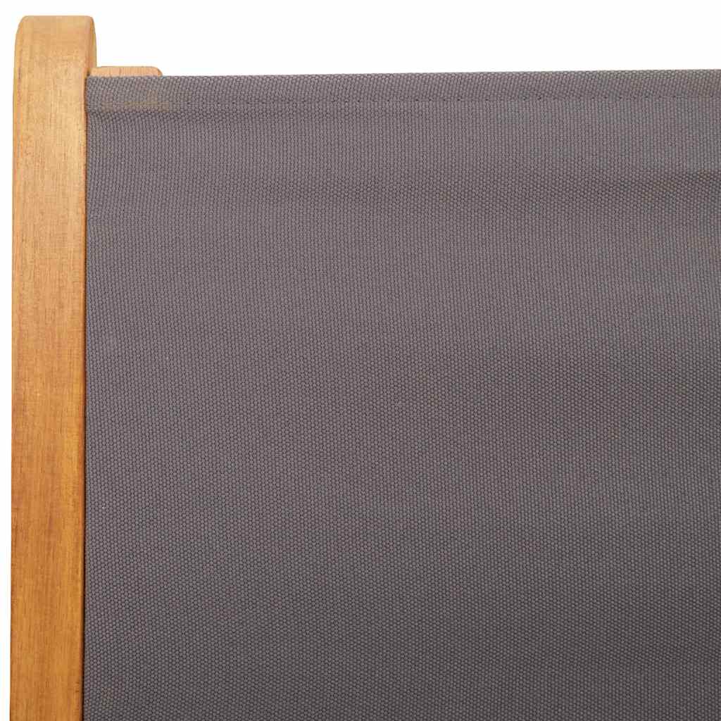 vidaXL 7 Piece Garden Dining Set Anthracite Fabric and Solid Wood