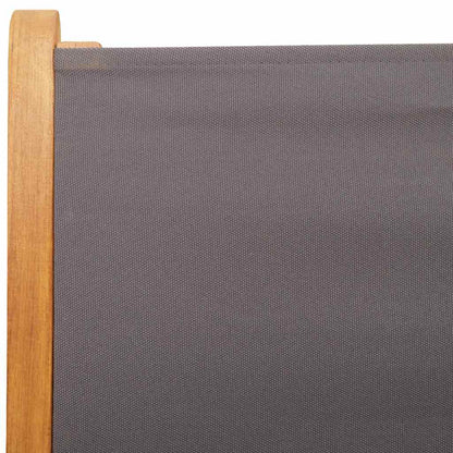 vidaXL 7 Piece Garden Dining Set Anthracite Fabric and Solid Wood