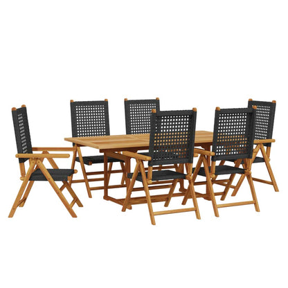 vidaXL Garden Dining Set | Black