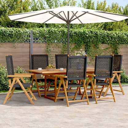vidaXL Garden Dining Set | Black