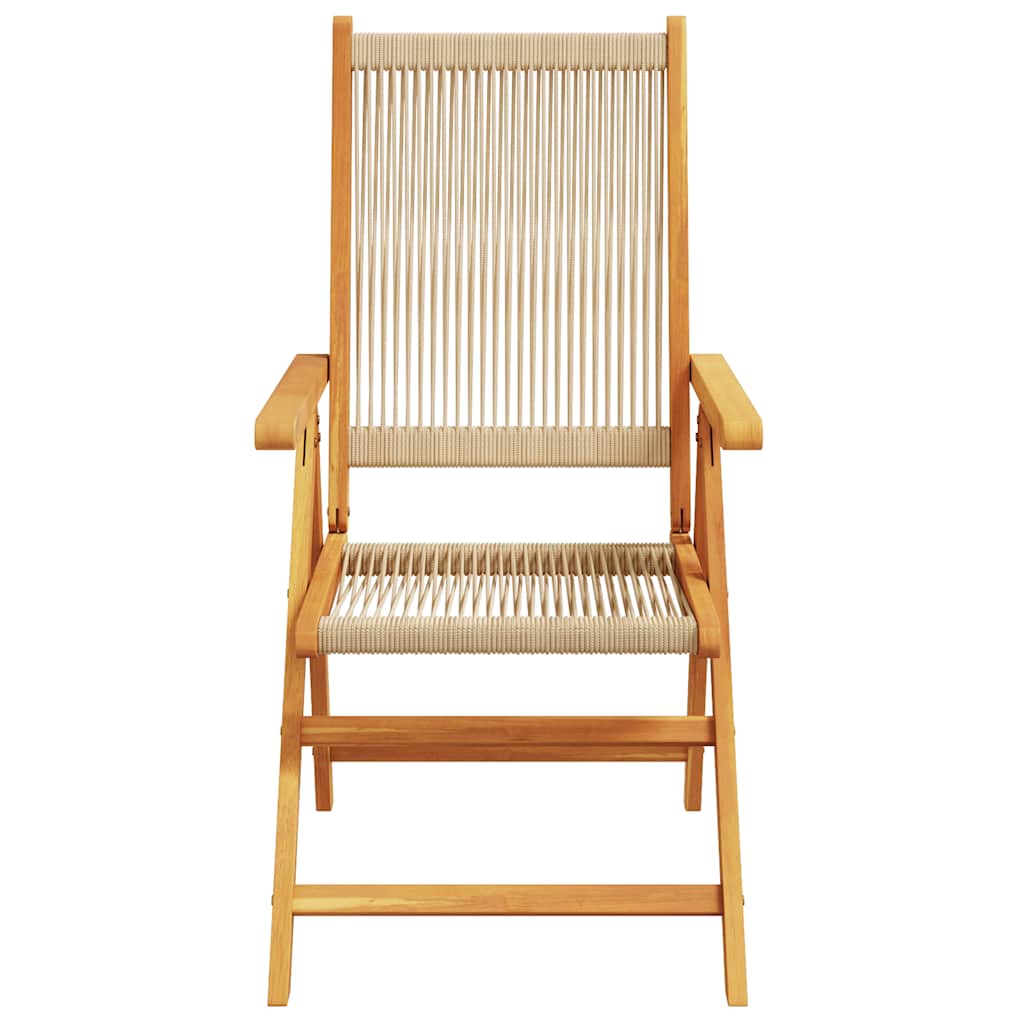 vidaXL Garden Dining Set | Beige | PE Rattan | Medium | Expandable Table Leaves