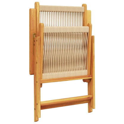 vidaXL Garden Dining Set | Beige | PE Rattan | Medium | Expandable Table Leaves