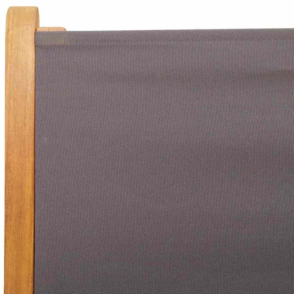 vidaXL 7 Piece Garden Dining Set Anthracite Fabric and Solid Wood