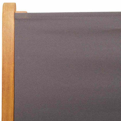 vidaXL 7 Piece Garden Dining Set Anthracite Fabric and Solid Wood