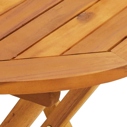 vidaXL Bistro Set | Black | Solid acacia wood, Polypropylene | Compact