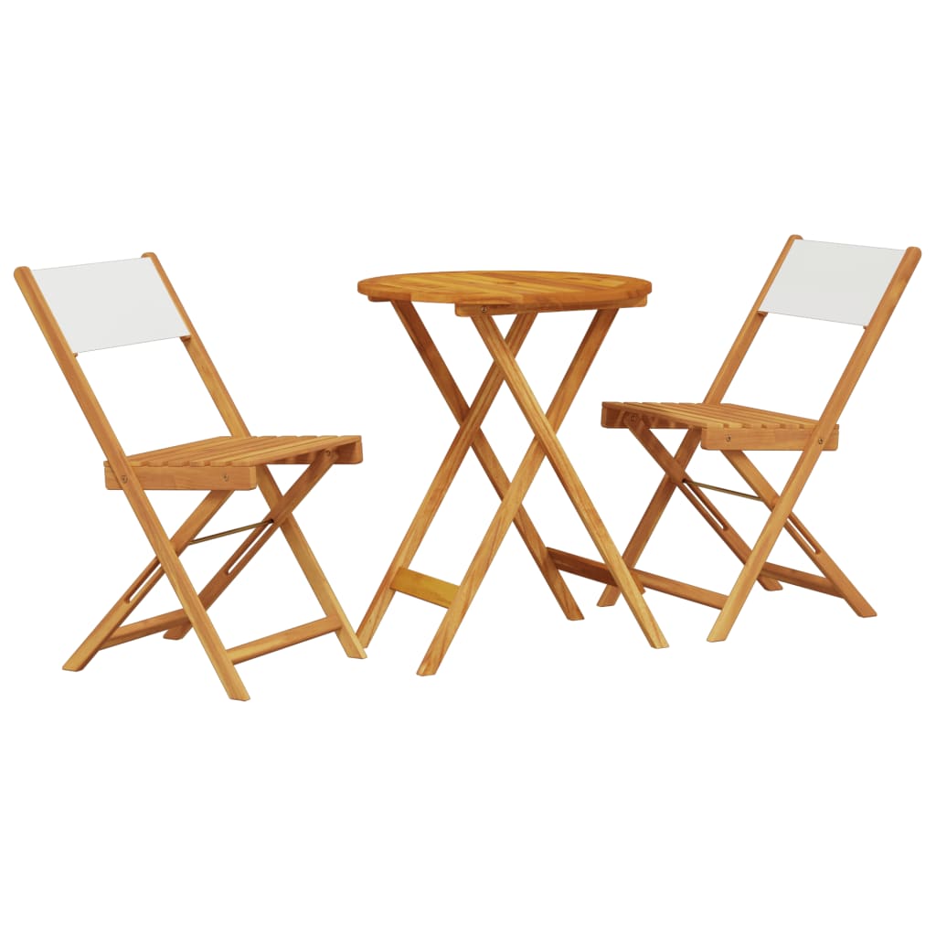 vidaXL Bistro Set | Cream White
