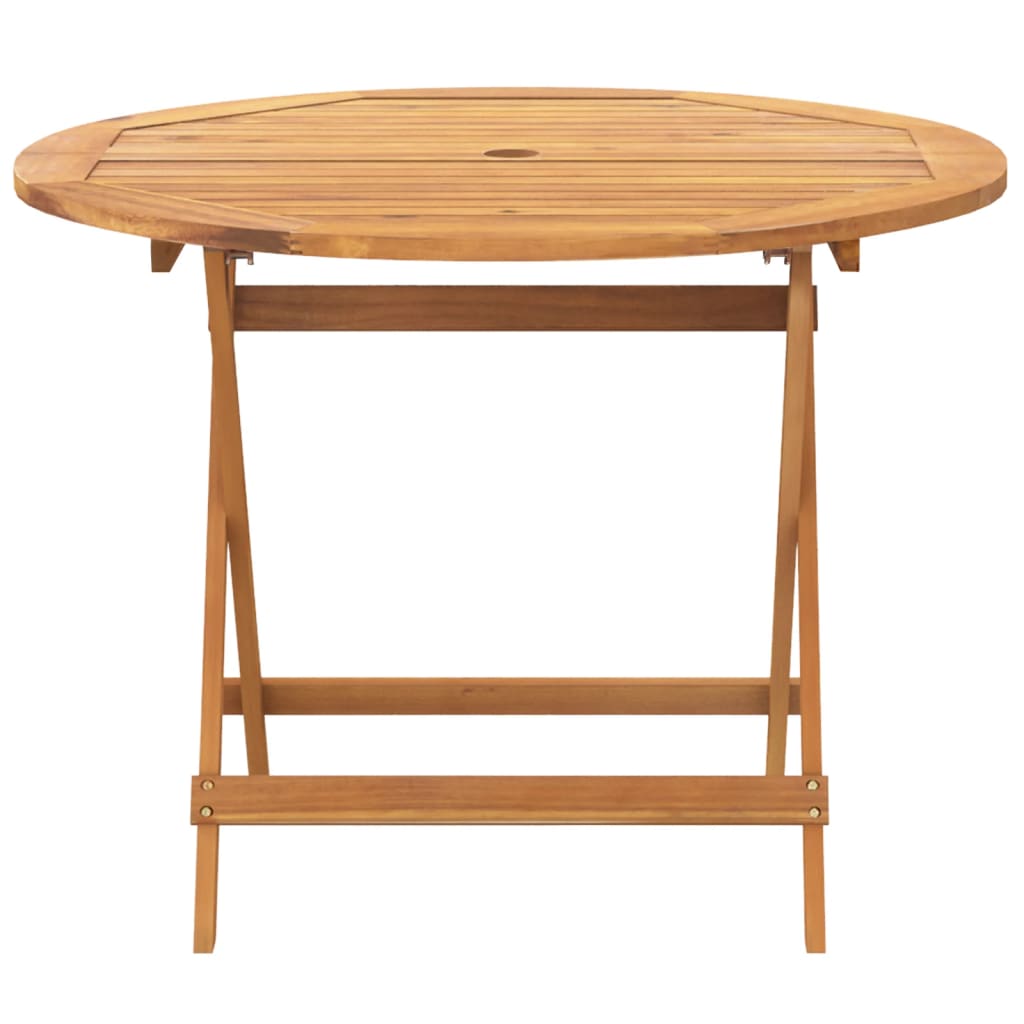 vidaXL 5 Piece Garden Dining Set Taupe Fabric and Solid Wood