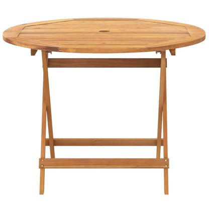 vidaXL 5 Piece Garden Dining Set Taupe Fabric and Solid Wood