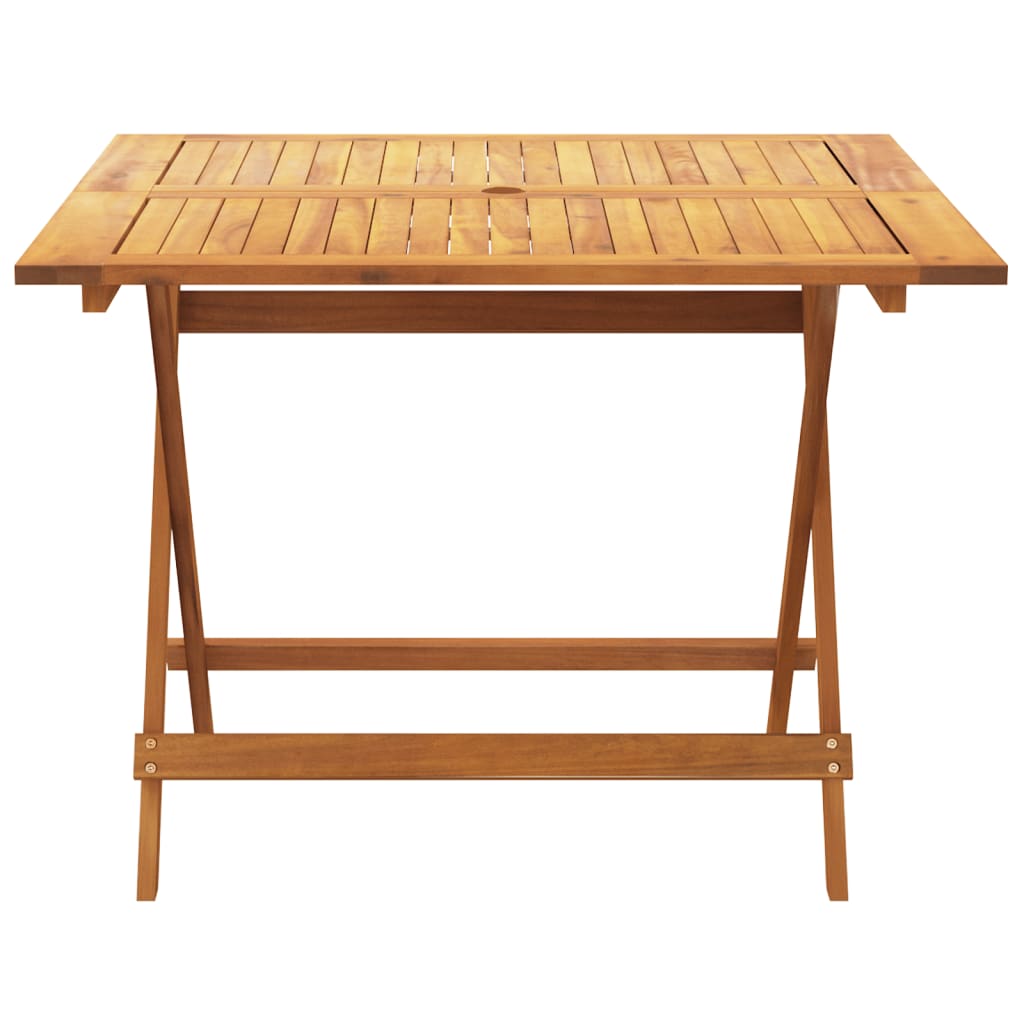 vidaXL 5 Piece Garden Dining Set Beige Fabric and Solid Wood