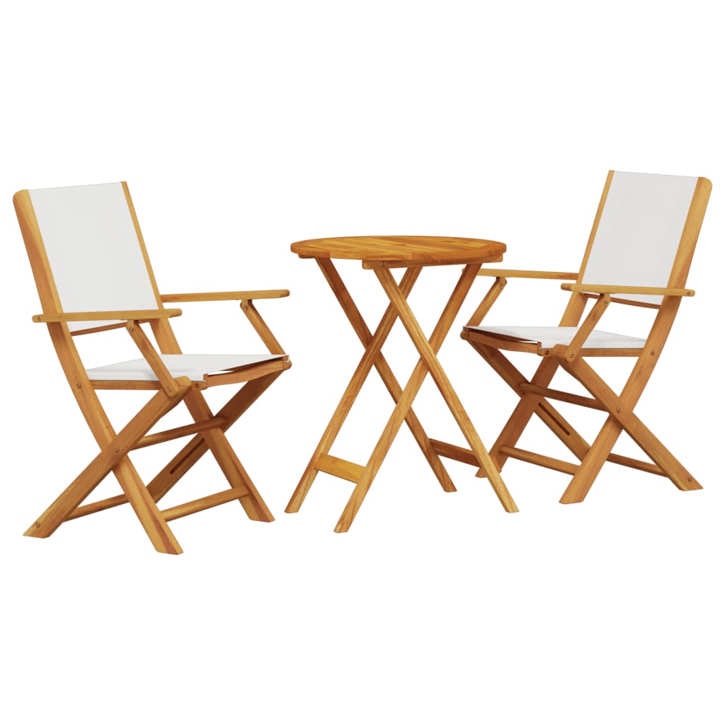 vidaXL Bistro Set | Cream White