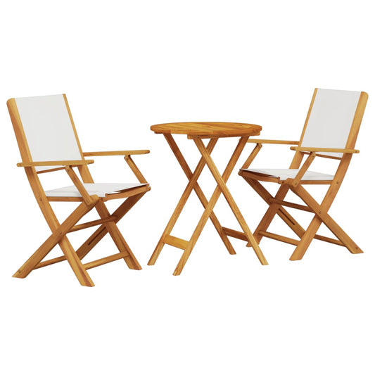 vidaXL Bistro Set | Cream White
