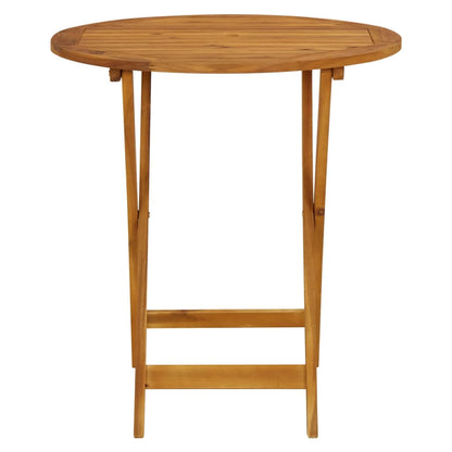 vidaXL Bistro Set | Black | Solid acacia wood and polypropylene | Small