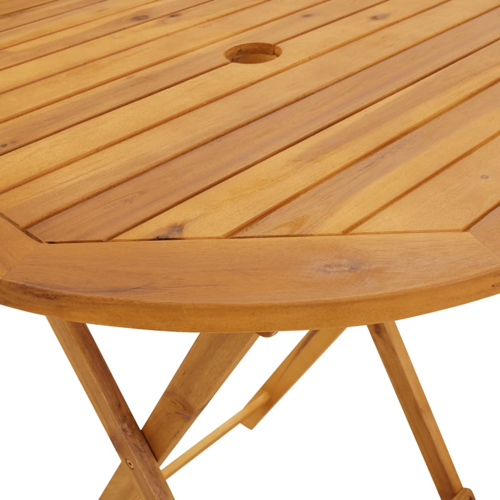vidaXL Bistro Set | Black | Solid acacia wood and polypropylene | Small