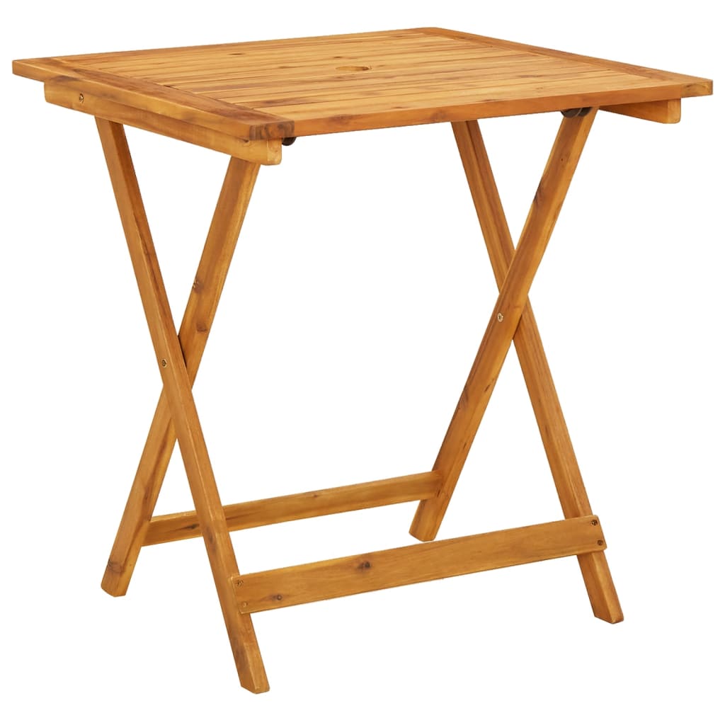 vidaXL Bistro Set | Grey | Solid acacia wood, Polypropylene | Foldable