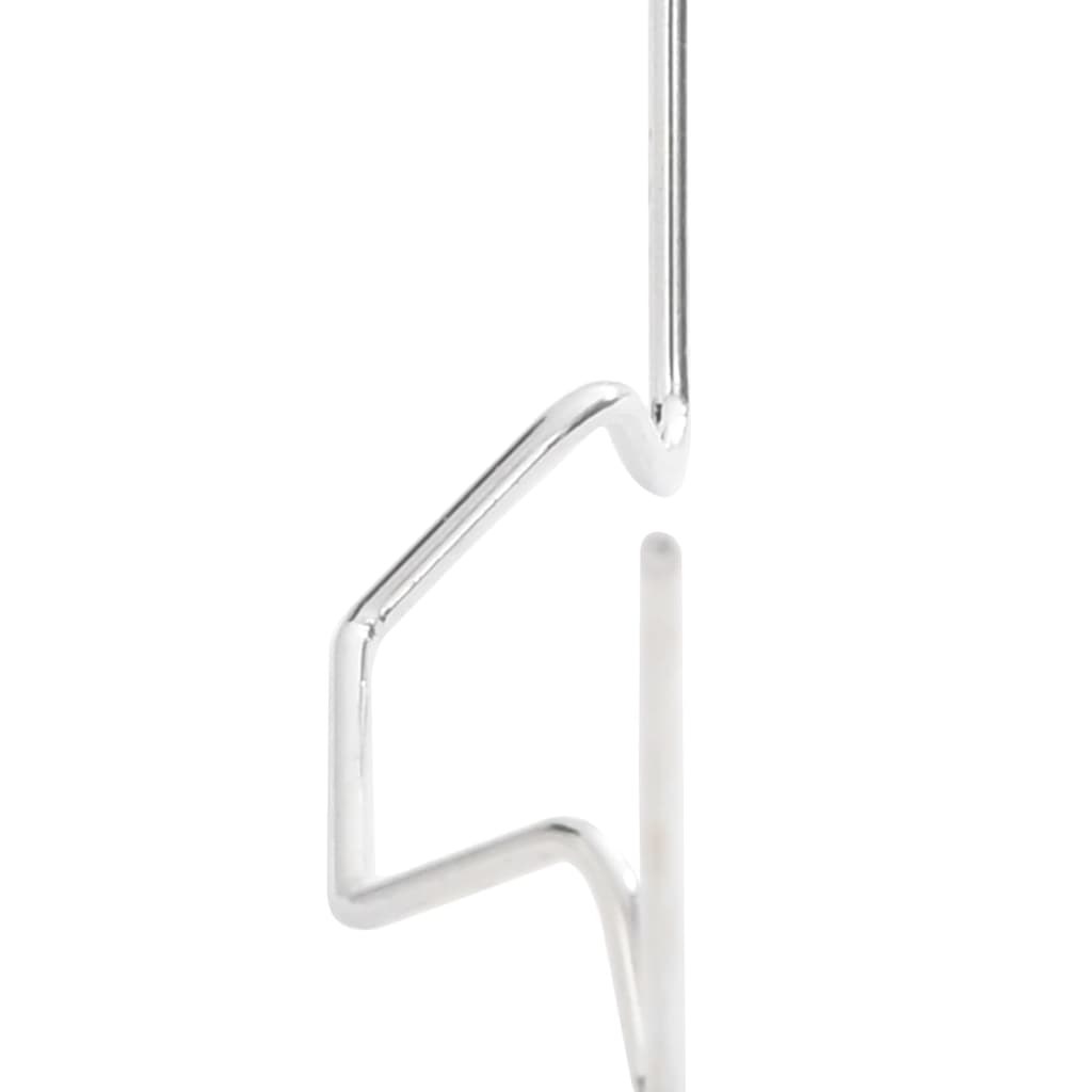vidaXL Greenhouse Clips 50 pcs W Type Galvanised Steel