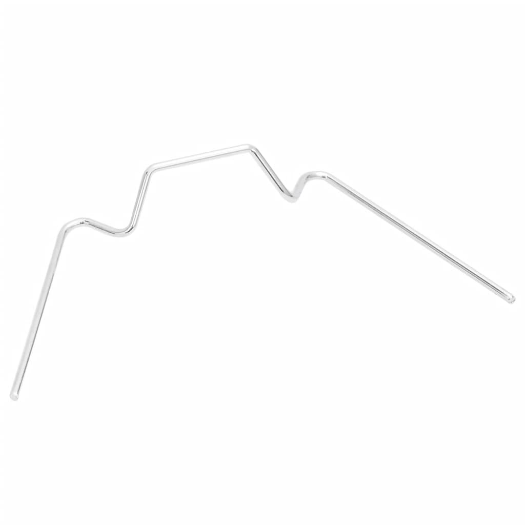 vidaXL Greenhouse Clips 100 pcs W Type Galvanised Steel