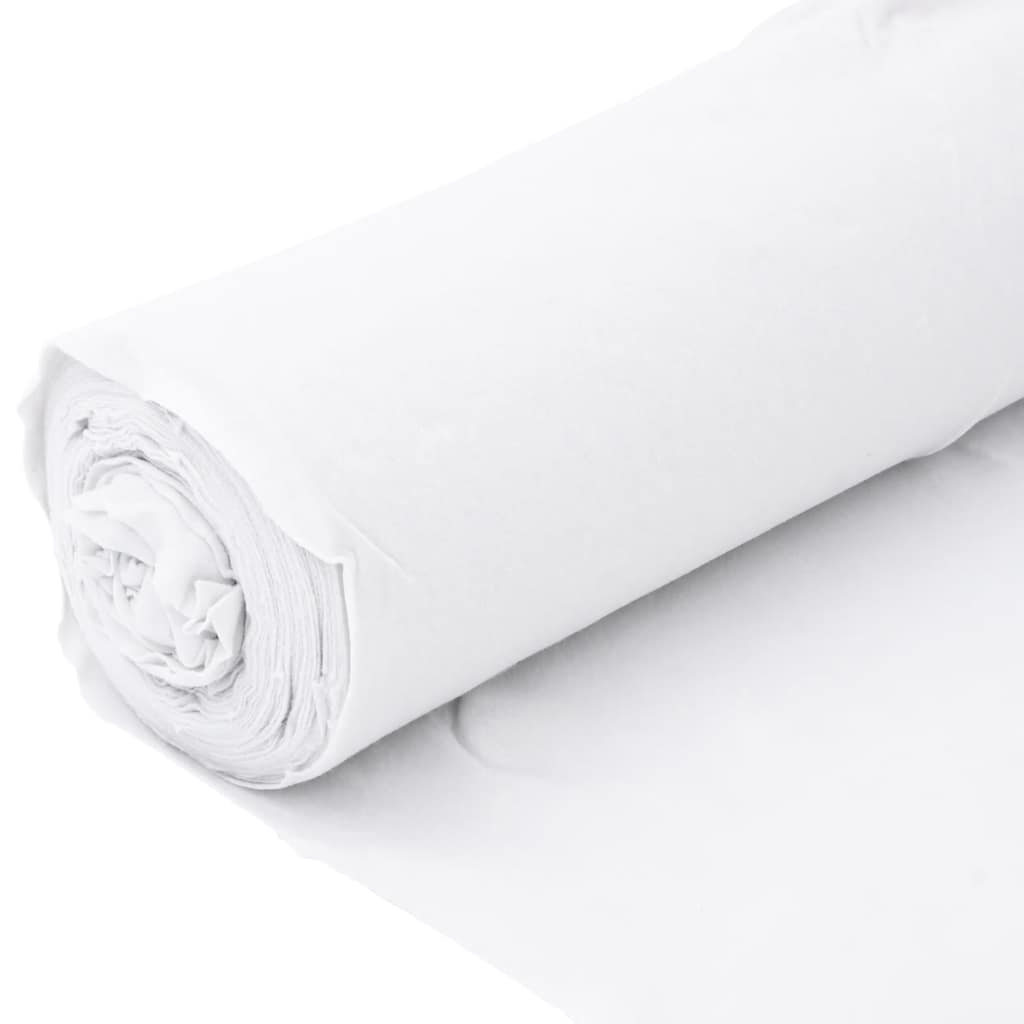 vidaXL Geotextile Membrane White 1 x 10 m Polyester Fibre