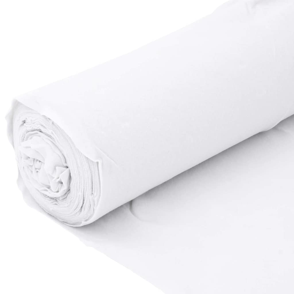 vidaXL Geotextile Membrane White 1 x 50 m Polyester Fibre