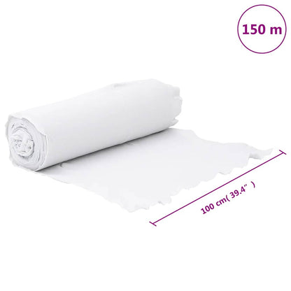 vidaXL Geotextile Membrane White 1 x 150 m Polyester Fibre