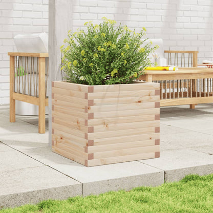 vidaXL Garden Planter 50x50x46 cm Solid Wood Pine