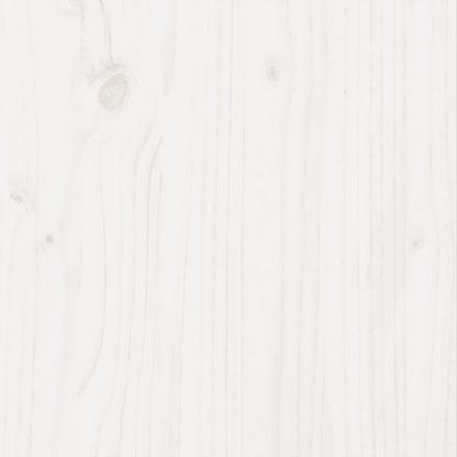 vidaXL Garden Planter White 50x50x46 cm Solid Wood Pine