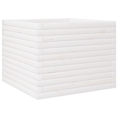 vidaXL Garden Planter White 60x60x46 cm Solid Wood Pine