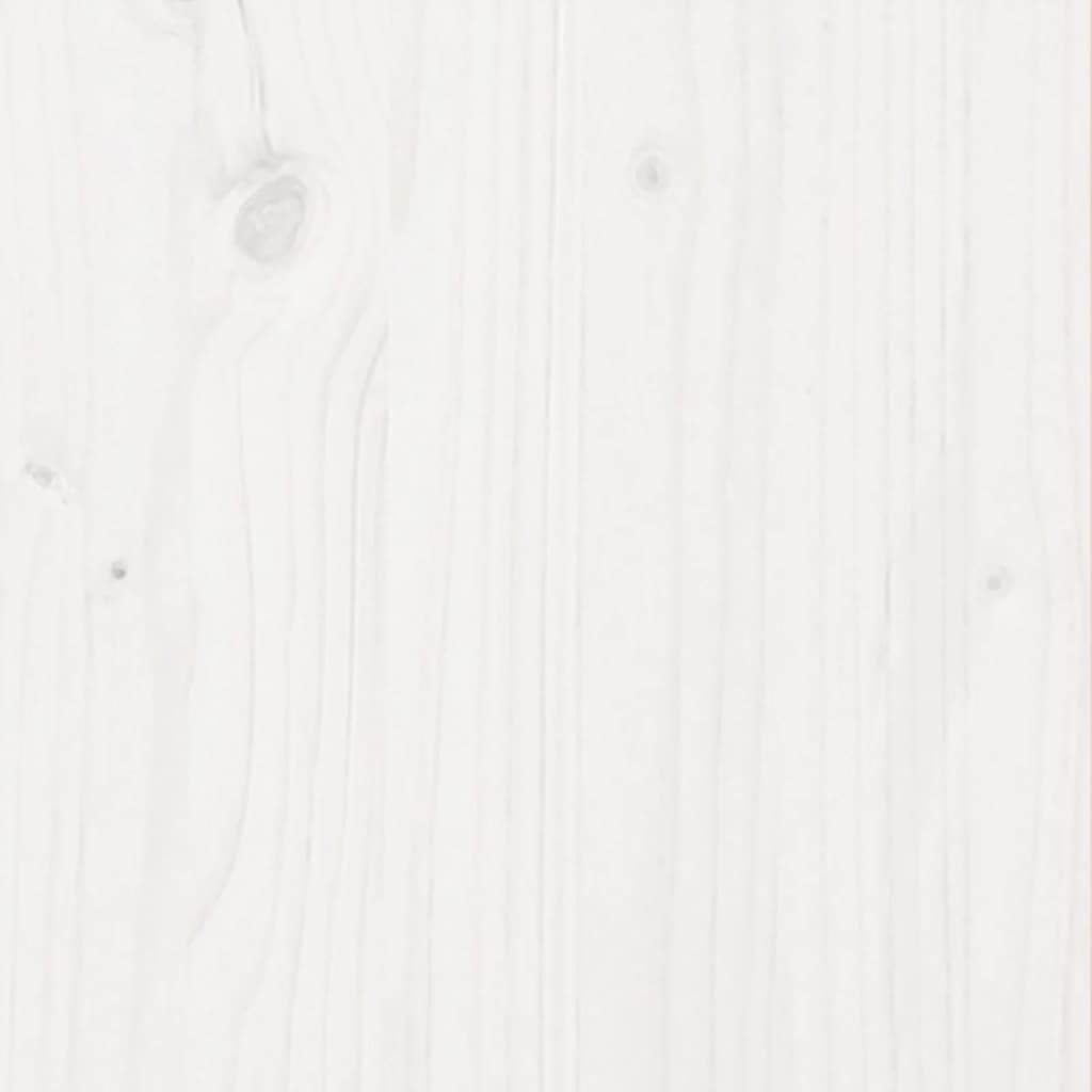 vidaXL Garden Planter White 60x60x46 cm Solid Wood Pine