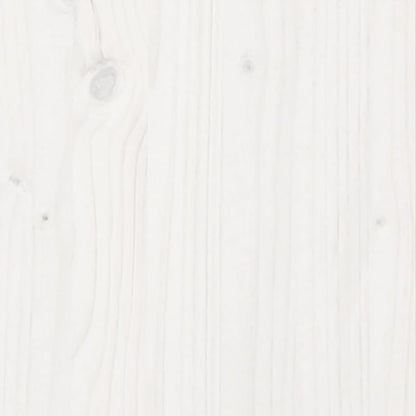 vidaXL Garden Planter White 60x60x46 cm Solid Wood Pine