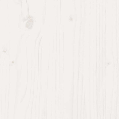 vidaXL Garden Planter White 70x70x46 cm Solid Wood Pine