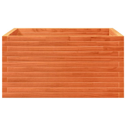 vidaXL Garden Planter Wax Brown 90x90x46 cm Solid Wood Pine