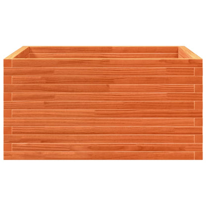 vidaXL Garden Planter Wax Brown 90x90x46 cm Solid Wood Pine