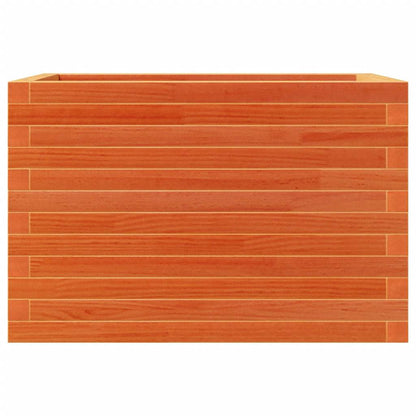 vidaXL Garden Planter Wax Brown 70x40x46 cm Solid Wood Pine