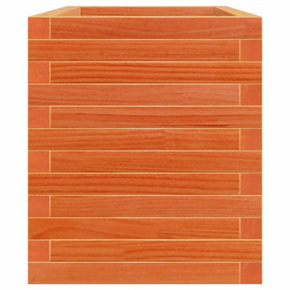 vidaXL Garden Planter Wax Brown 70x40x46 cm Solid Wood Pine