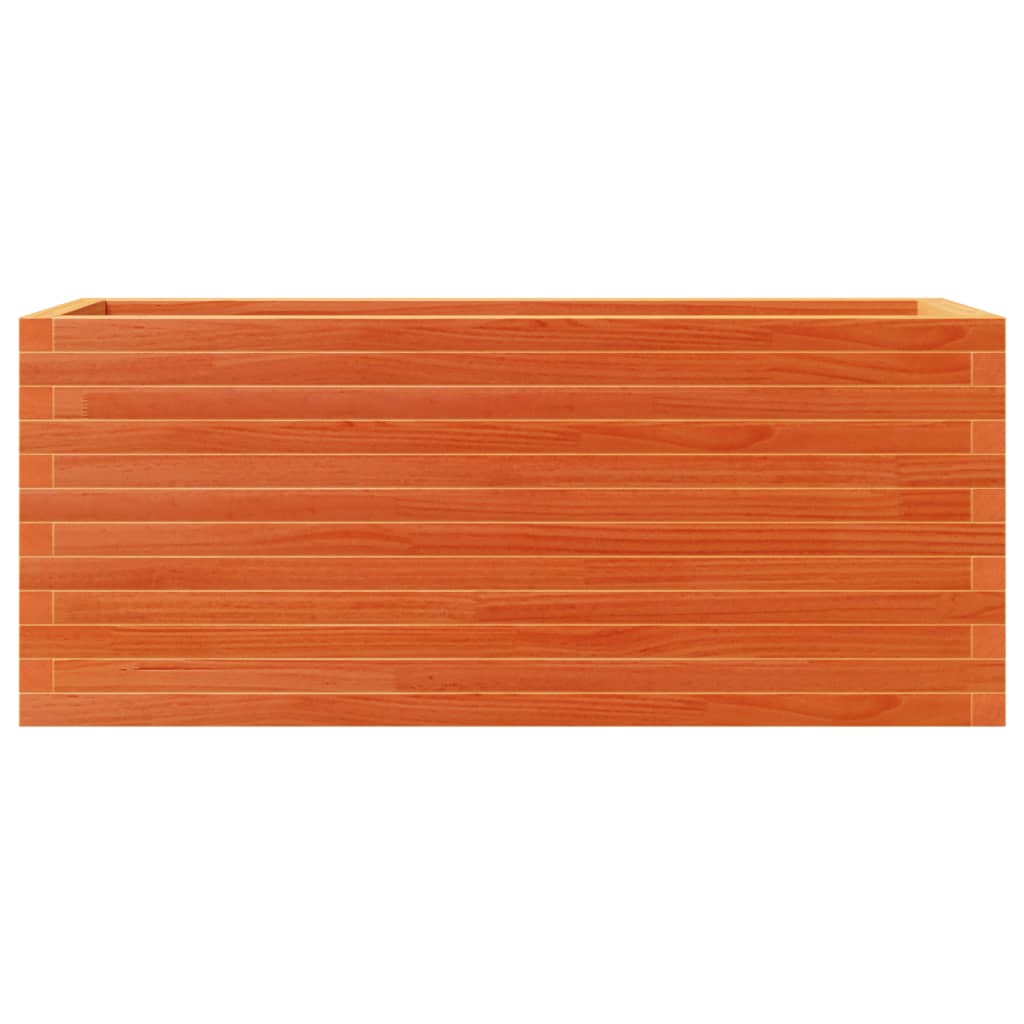 vidaXL Garden Planter Wax Brown 110x40x46 cm Solid Wood Pine