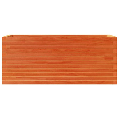 vidaXL Garden Planter Wax Brown 110x40x46 cm Solid Wood Pine
